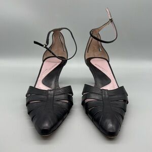 Kennth Cole leather black heels size 7.5